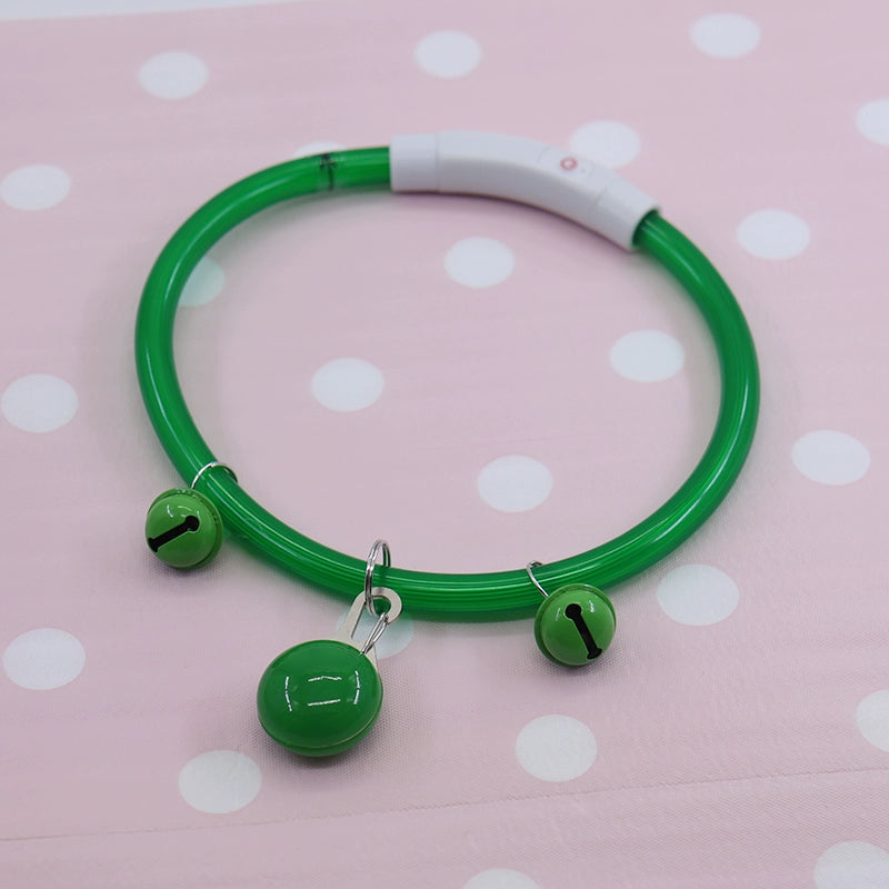USB Night Rechargeable Nameplate Luminous Circle Dog Walking