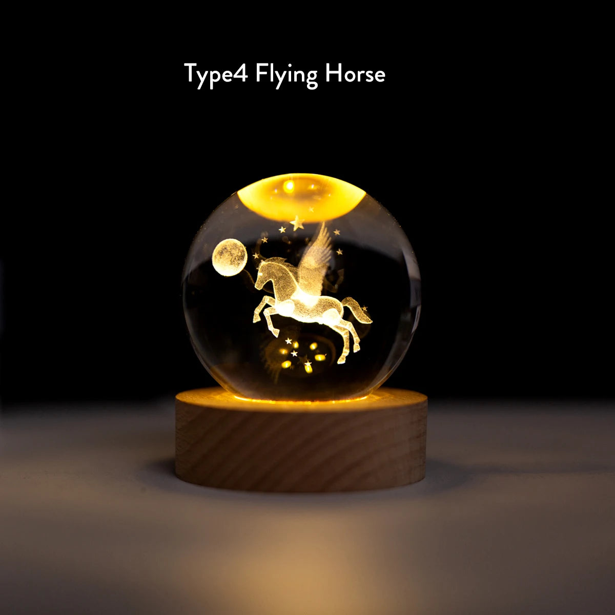 3D Crystal Ball Lamp 6CM Diameter USB Power Table Desk Lamps Moon Earth Planet Galaxy Night Light Xmas Gifts Home Bedroom Decor