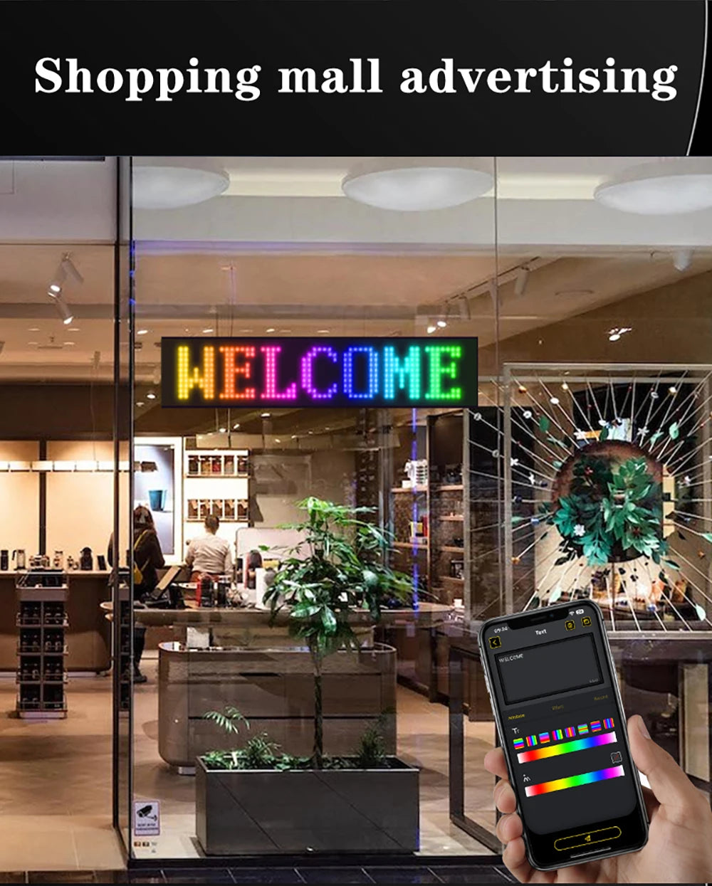 LED Matrix Pixel Flexible Panel LED Sign Display USB For Car Windows Bright Programmable Bluetooth App Control Logo Light