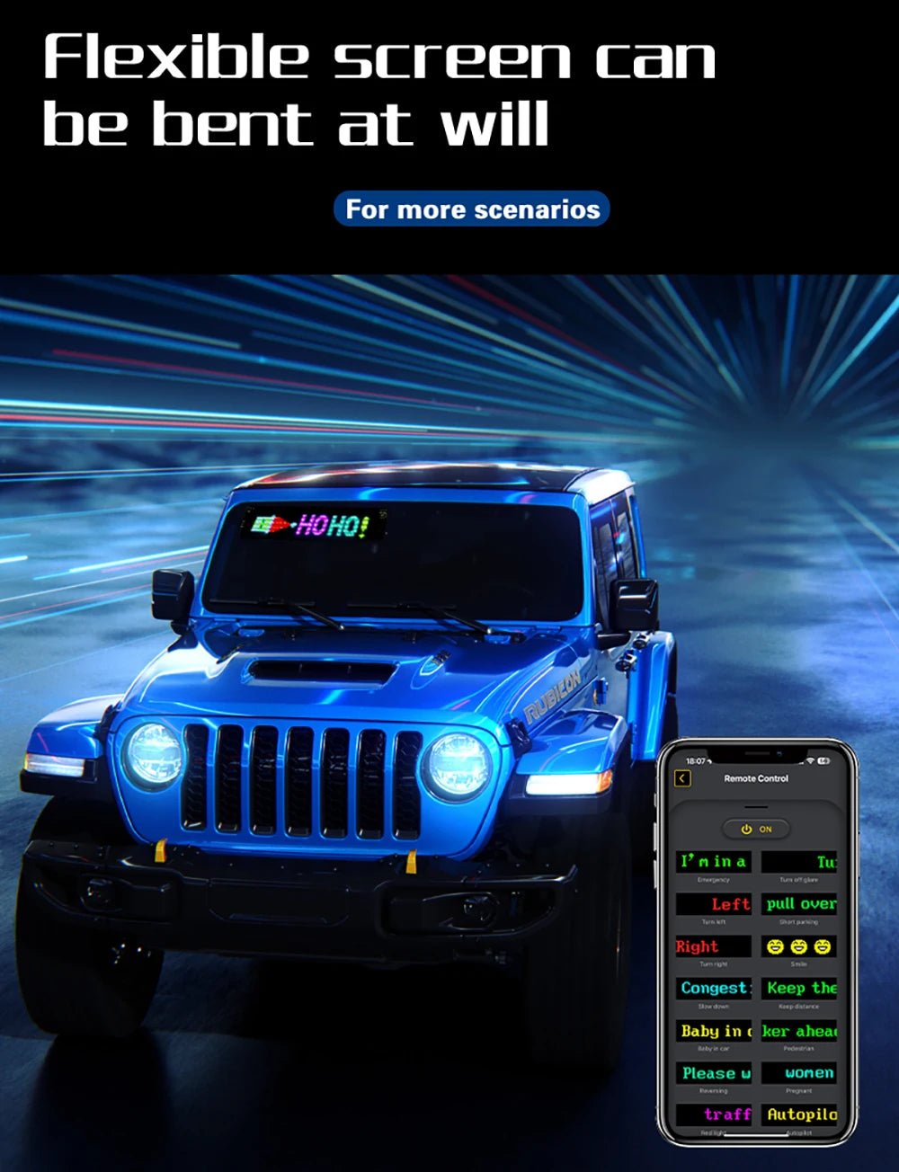 LED Matrix Pixel Flexible Panel LED Sign Display USB For Car Windows Bright Programmable Bluetooth App Control Logo Light