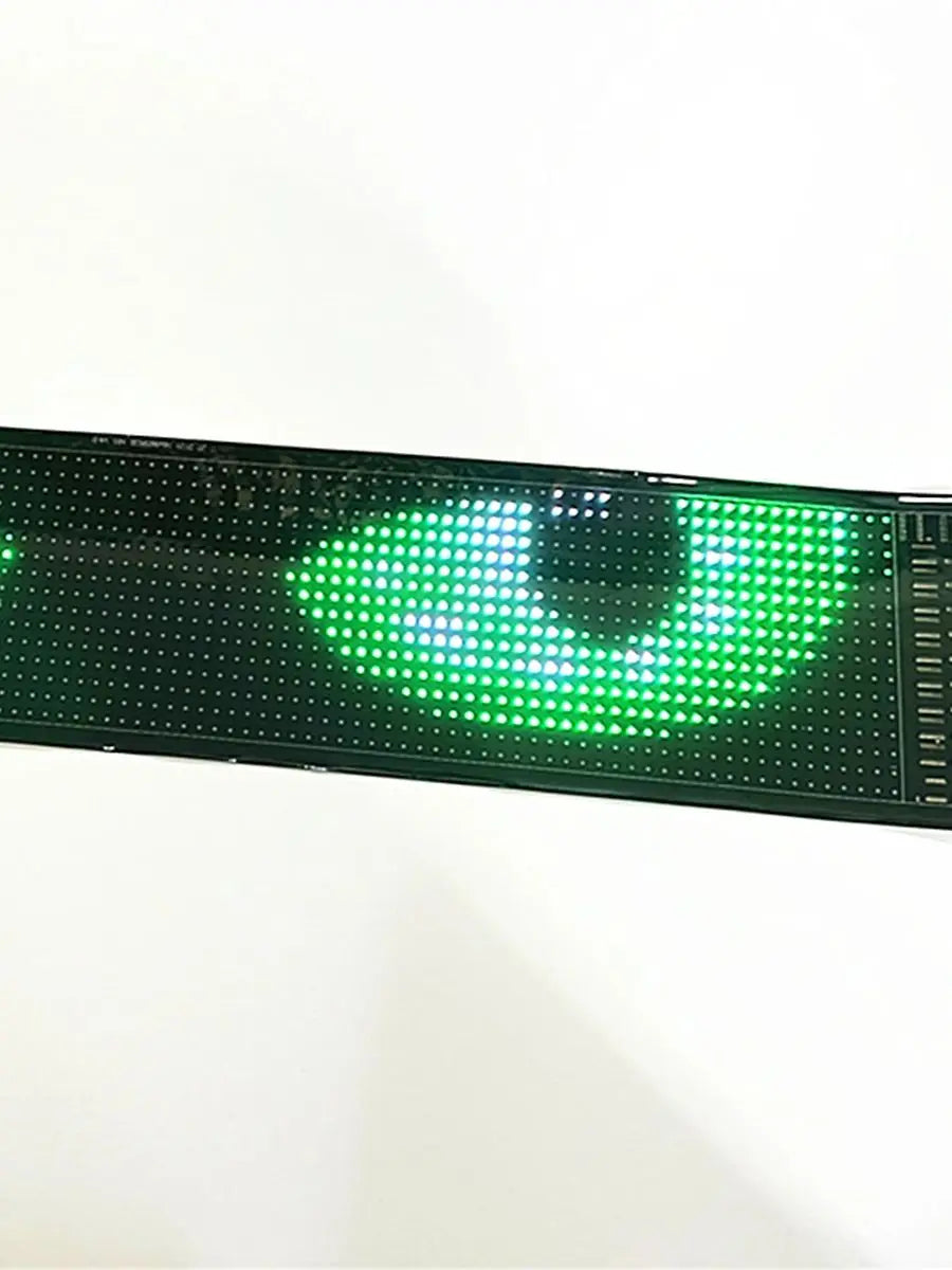 2024 The latest automotive windshield LED Dynamic eye animation displays smart rolling information Soft screen LED signs cars an