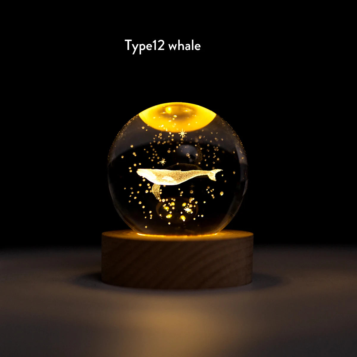 3D Crystal Ball Lamp 6CM Diameter USB Power Table Desk Lamps Moon Earth Planet Galaxy Night Light Xmas Gifts Home Bedroom Decor