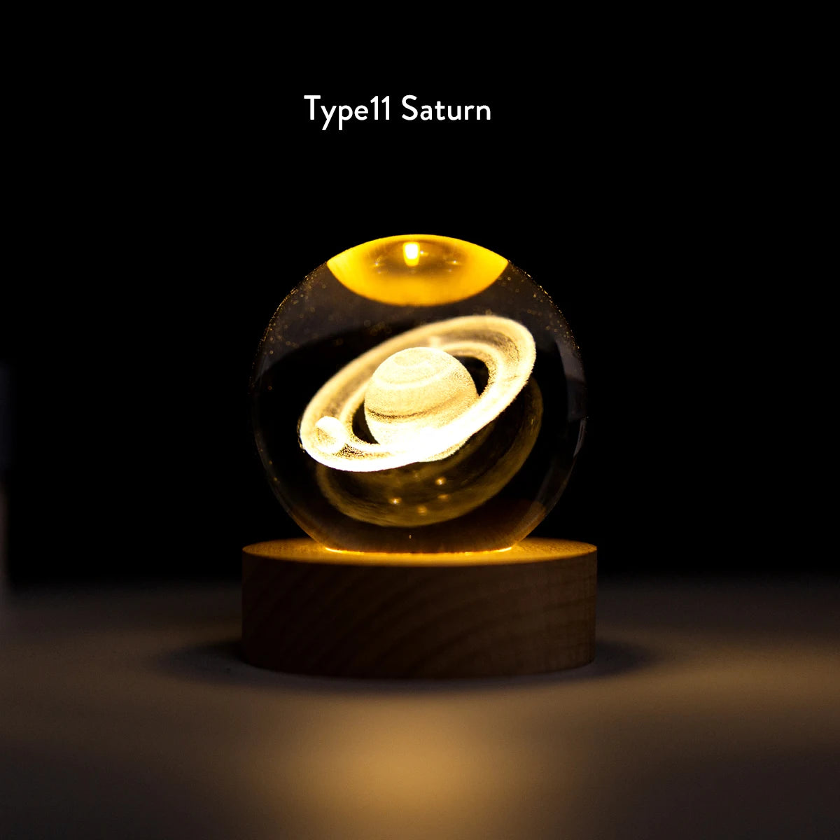3D Crystal Ball Lamp 6CM Diameter USB Power Table Desk Lamps Moon Earth Planet Galaxy Night Light Xmas Gifts Home Bedroom Decor