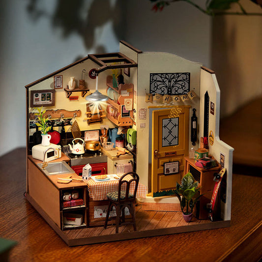 DIY Miniature Dollhouse with LED Light - Mellisa Masini Collections