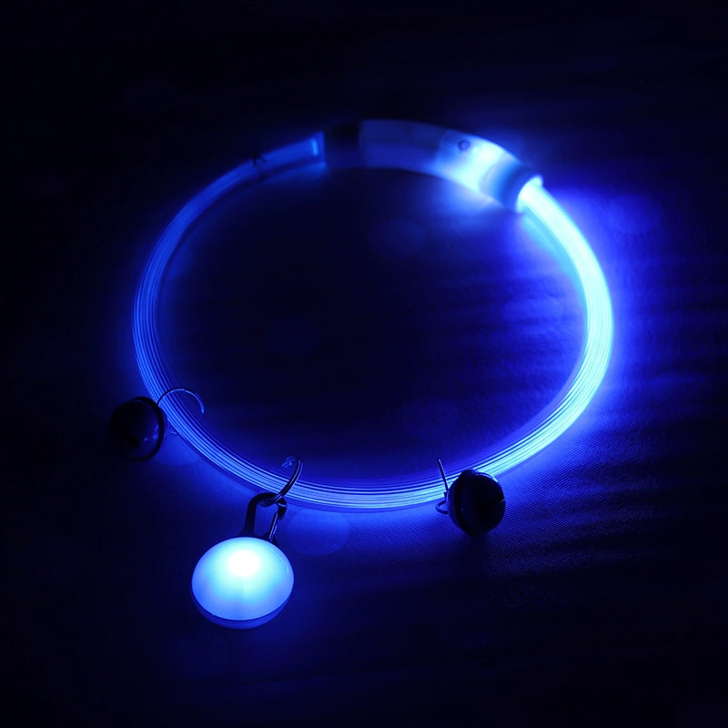 USB Night Rechargeable Nameplate Luminous Circle Dog Walking