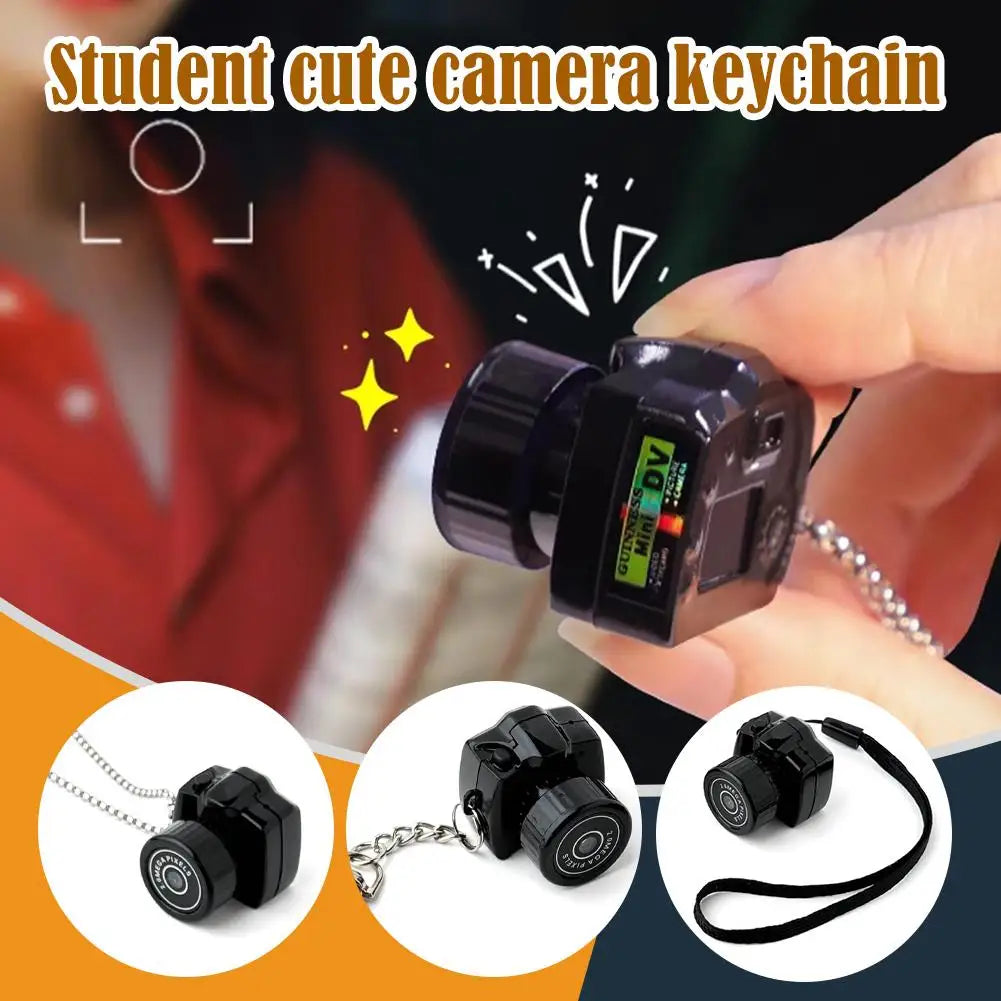 ABS Mini Camera HD Video Audio Recorder Student Cute Camera Keychain Anytime Record Campus Life Friend Ideal Birthday Gift