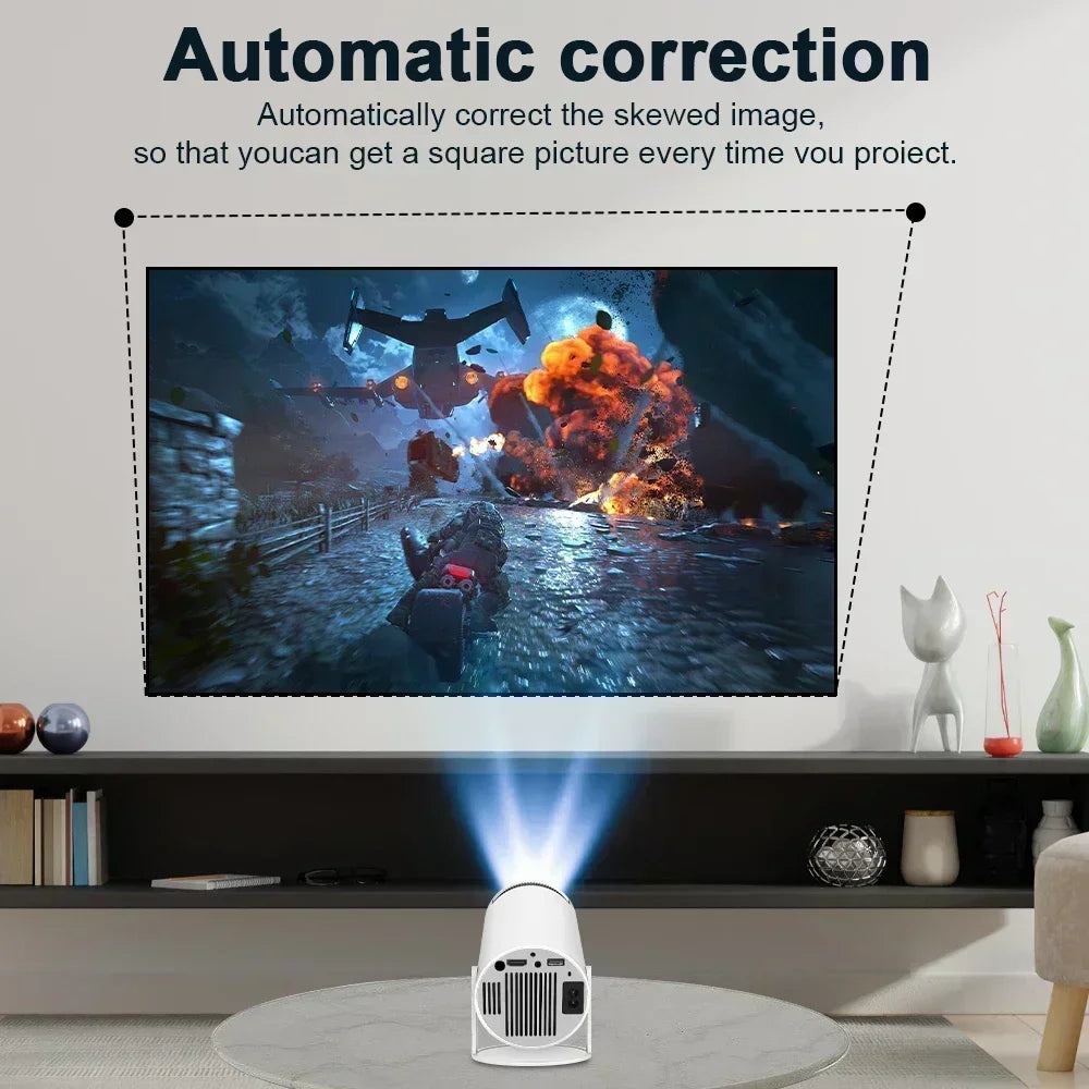 4K Wifi6 Projector Android 11 260 ANSI Dual WIFI Allwinner H713 BT5.0 1280*720P Home Cinema Outdoor portable HY300 Pro