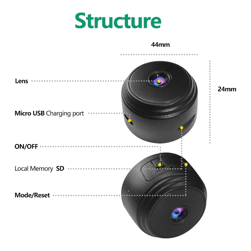 A9 WiFi Mini Camera Recorder Security Monitoring Wireless Video Mini Camera Recorder Voice Camera Smart Home For Infants And P