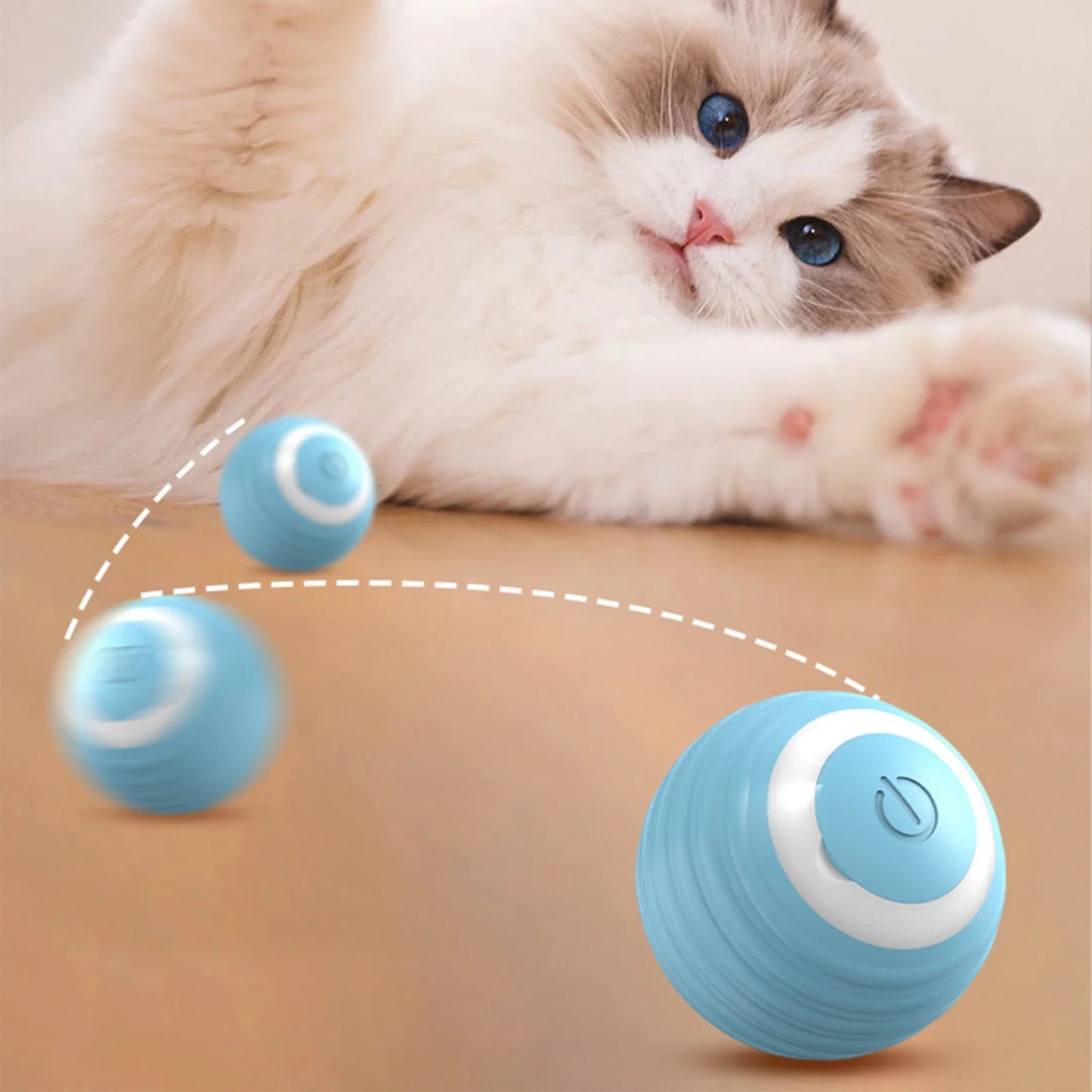 Automatic Moving Cats Toy Interactive Ball Rechargeable Rolling Electric Ball Home Pet  Accessories Things for  Supplies