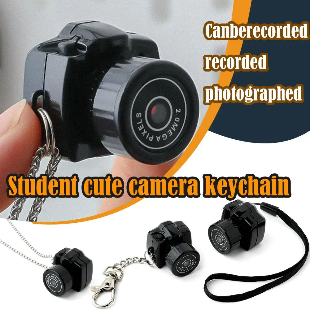 ABS Mini Camera HD Video Audio Recorder Student Cute Camera Keychain Anytime Record Campus Life Friend Ideal Birthday Gift