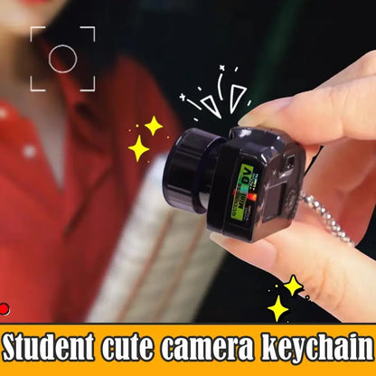 ABS Mini Camera HD Video Audio Recorder Student Cute Camera Keychain Anytime Record Campus Life Friend Ideal Birthday Gift