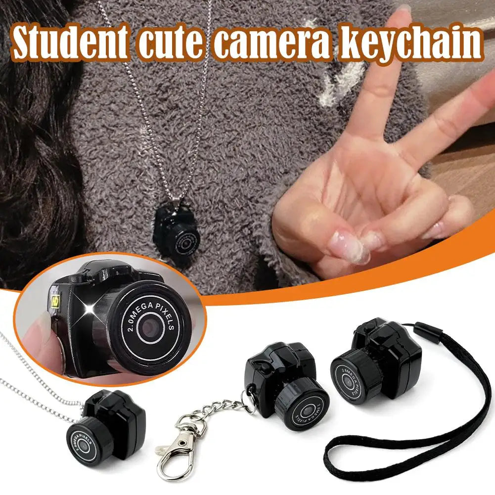 ABS Mini Camera HD Video Audio Recorder Student Cute Camera Keychain Anytime Record Campus Life Friend Ideal Birthday Gift