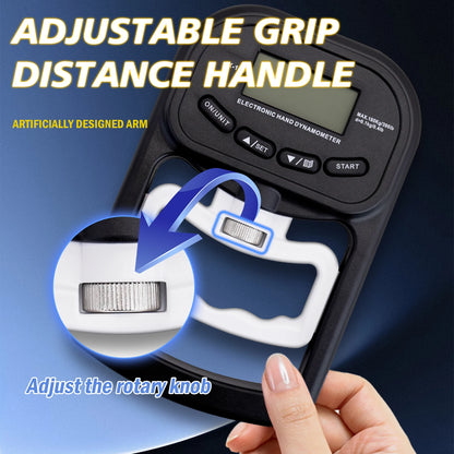 Digital Hand Dynamometer Grips Strength Trainer Electronic Tester Meter Gauge Measurer USB LCD Screen Sport Home School